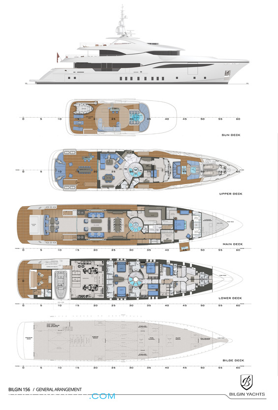 Starburst Iii Yacht Layout Bilgin Yachts Superyachts Com